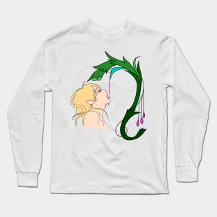 Copy of Elf drinking from a flower Long Sleeve T-Shirt